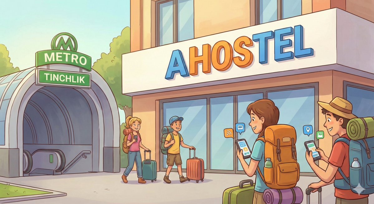 Современный и доступный Hostel у метро Тинчлик — Ahostel!